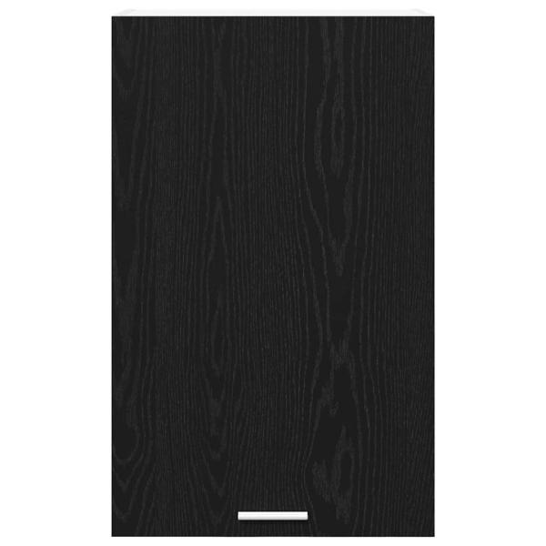 Hängeschrank Riga Schwarze Eiche und Weiß 50 x 31 x 80 cm