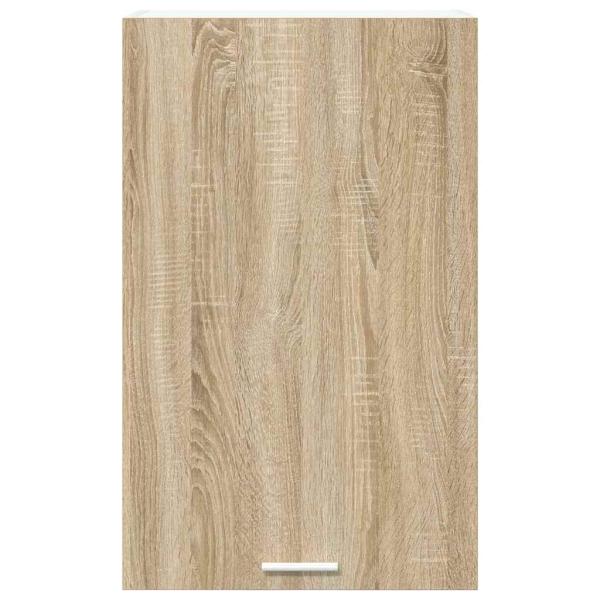 Hängeschrank mit Tür Riga Sonoma-Eiche und Weiß 50 x 31 x 80 cm