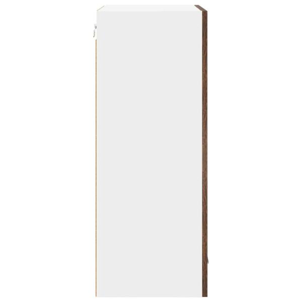 Hängeschrank Riga Geräucherte Eiche und Weiß 50 x 31 x 80 cm