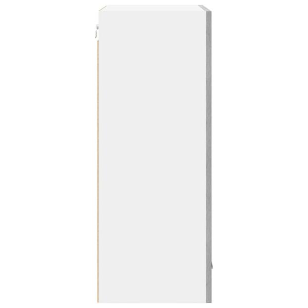 Hängeschrank mit Tür Riga Grau Sonoma und Weiß 50 x 31 x 80 cm