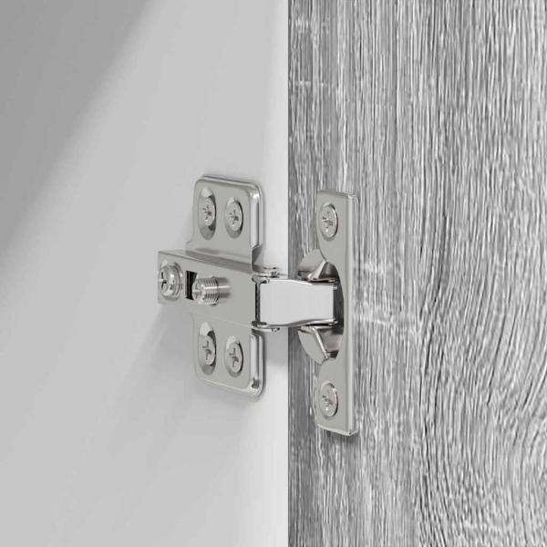 Hängeschrank mit Tür Riga Grau Sonoma und Weiß 50 x 31 x 80 cm