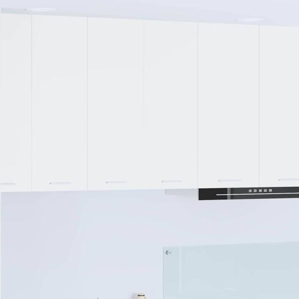 ARDEBO.de - Hängeschrank mit Regal Riga Weiß 60 x 31 x 80 cm Holzwerkstoff
