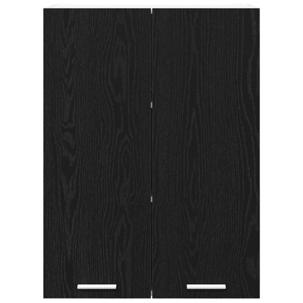 Hängeschrank mit Tür Riga Schwarz Eichen-Optik 60 x 31 x 80 cm