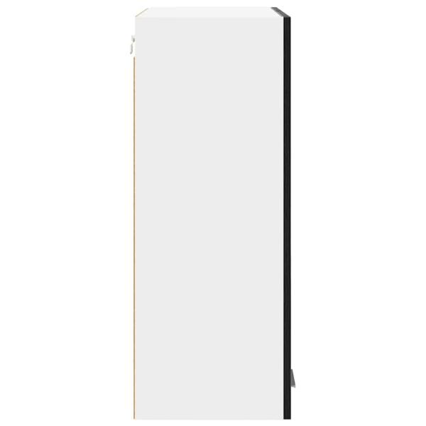 Hängeschrank mit Tür Riga Schwarz Eichen-Optik 60 x 31 x 80 cm