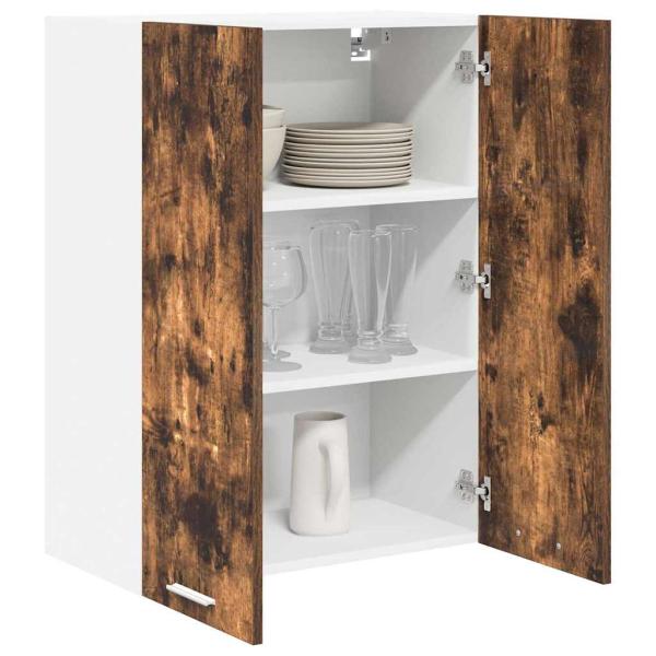 Hängeschrank mit Regal Riga Geräucherte Eiche 60 x 31 x 80 cm
