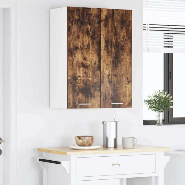 Hängeschrank mit Regal Riga Geräucherte Eiche 60 x 31 x 80 cm
