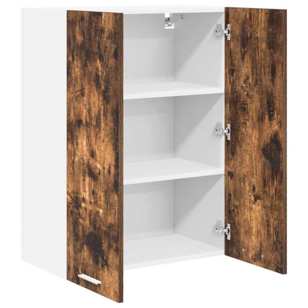 Hängeschrank mit Regal Riga Geräucherte Eiche 60 x 31 x 80 cm