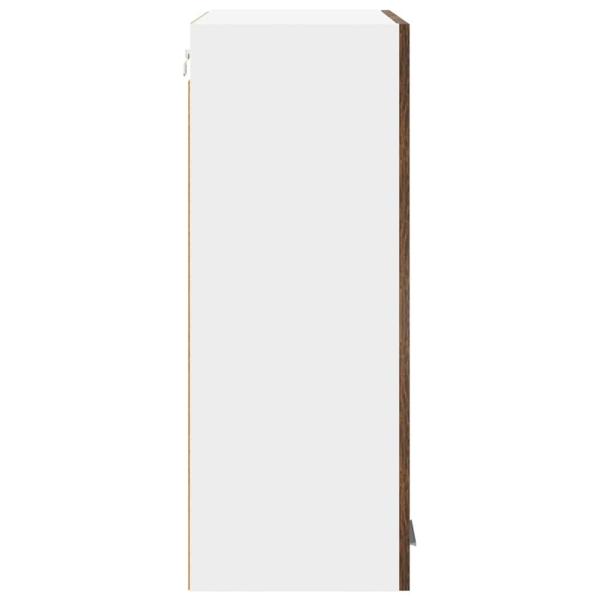 Hängeschrank mit Regal Riga Geräucherte Eiche 60 x 31 x 80 cm