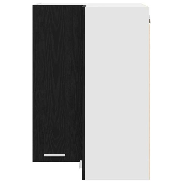 Hängeschrank Riga Schwarze Eiche und Weiß 57 x 57 x 80 cm