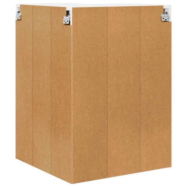 Hängeschrank Riga Schwarze Eiche und Weiß 57 x 57 x 80 cm