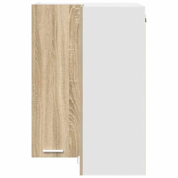 Hängeschrank Riga Sonoma-Eiche und Weiß 57 x 57 x 80 cm