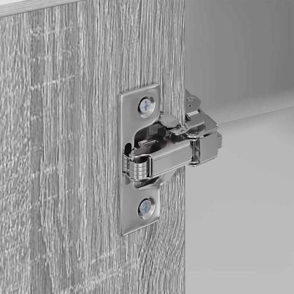 Hängeschrank Riga Grau Sonoma und Weiß 57 x 57 x 80 cm