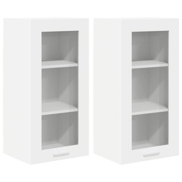 Hängeschrank Riga 2 pcs Weiß 40 x 31 x 80 cm Holzwerkstoff