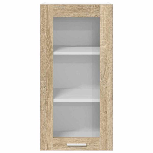 ARDEBO.de - Hängeschrank mit Regal Riga 2 pcs Sonoma-Eiche 40 x 31 x 80 cm