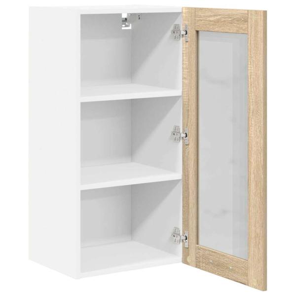 Hängeschrank mit Regal Riga 2 pcs Sonoma-Eiche 40 x 31 x 80 cm