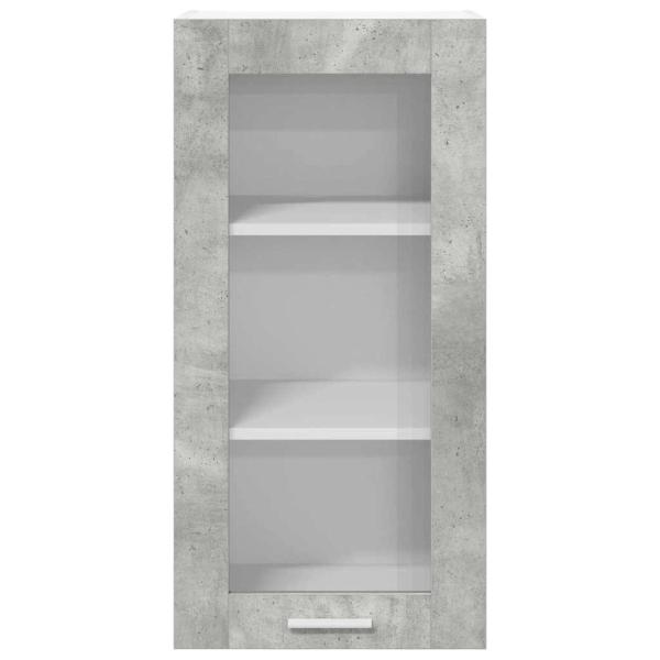 Hängeschrank Riga Beton Grau 40 x 31 x 80 cm Holzwerkstoff