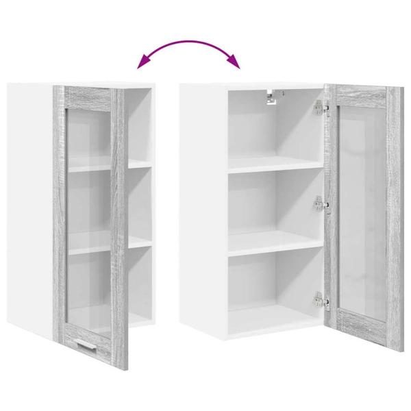Hängeschrank Riga Graues Sonoma 40 x 31 x 80 cm Holzwerkstoff