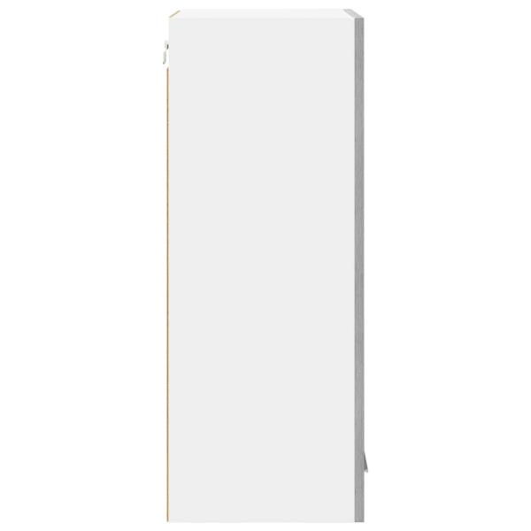 Hängeschrank mit Regal Riga 2 pcs Graues Sonoma 40 x 31 x 80 cm