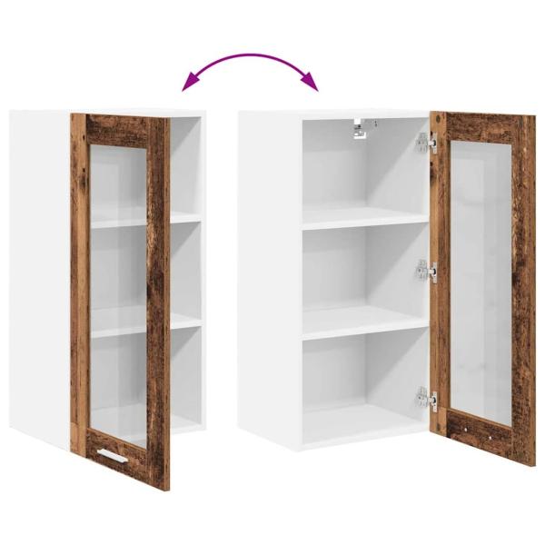 Hängeschrank mit Tür Riga Altholz 40 x 31 x 80 cm Holzwerkstoff