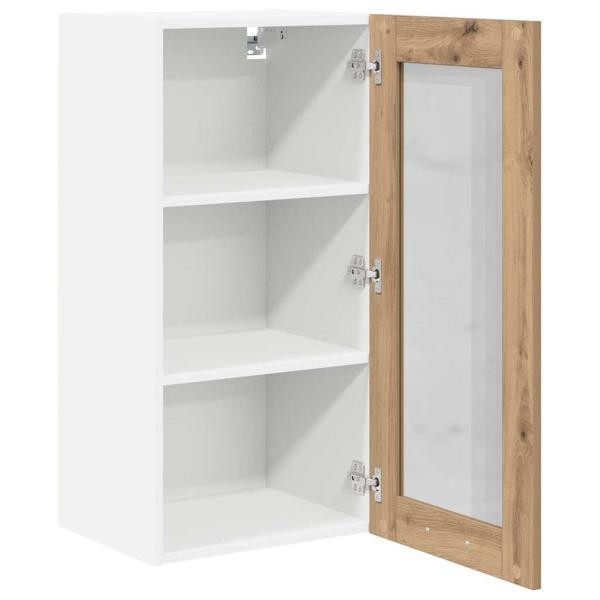 Hängeschrank mit Regal Riga 2 pcs Artisan-Eiche 40 x 31 x 80 cm