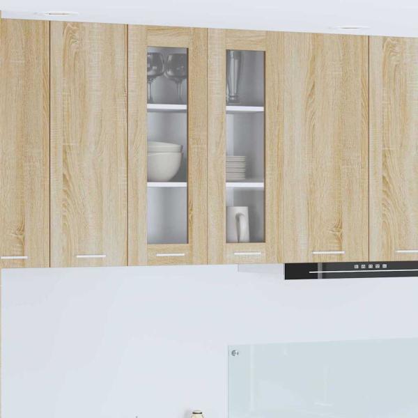 ARDEBO.de - Hängeschrank Riga Sonoma-Eiche 60 x 31 x 80 cm Holzwerkstoff