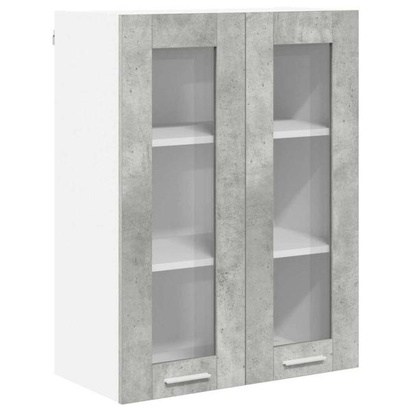 Hängeschrank Riga Beton Grau 60 x 31 x 80 cm Holzwerkstoff