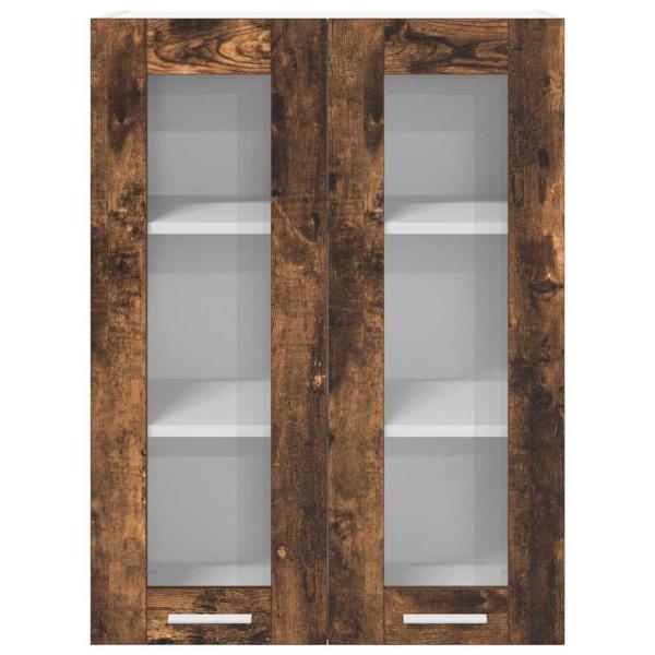 Hängeschrank mit Regal Riga Geräucherte Eiche 60 x 31 x 80 cm