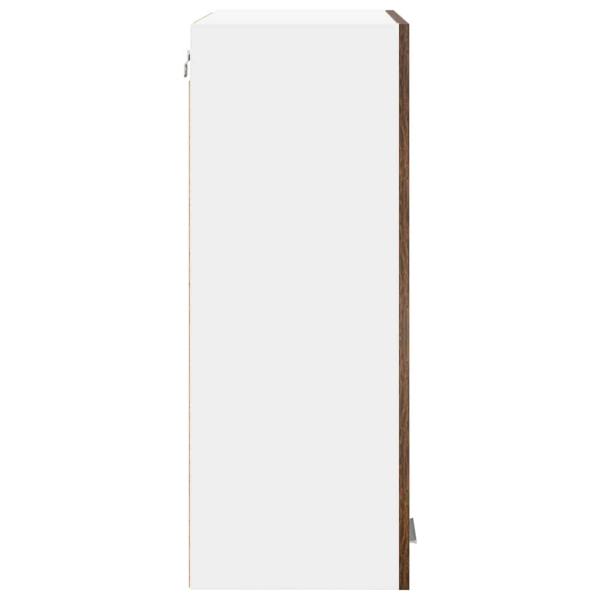 Hängeschrank mit Regal Riga Geräucherte Eiche 60 x 31 x 80 cm