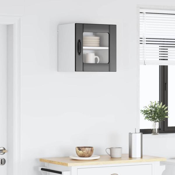 ARDEBO.de - Küchenhängeschrank Schwarz 40 x 31 x 40 cm Holzwerkstoff