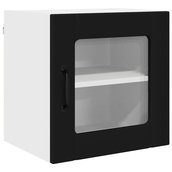 Küchenhängeschrank 2 pcs Schwarz 40 x 31 x 40 cm Holzwerkstoff