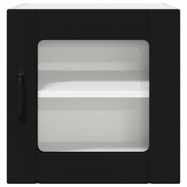 Küchenhängeschrank 2 pcs Schwarz 40 x 31 x 40 cm Holzwerkstoff