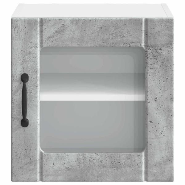 ARDEBO.de - Küchenhängeschrank mit Regal 2 pcs Beton Grau 40 x 31 x 40 cm