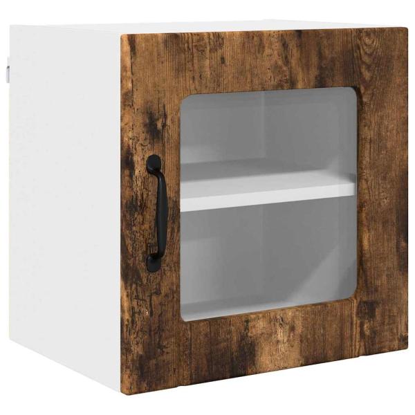 Küchenhängeschrank mit Regal Geräucherte Eiche 40 x 31 x 40 cm