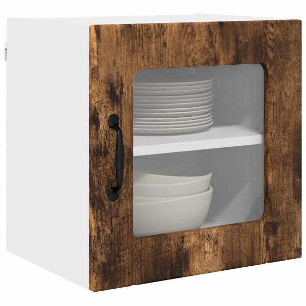 Küchenhängeschrank mit Regal Geräucherte Eiche 40 x 31 x 40 cm