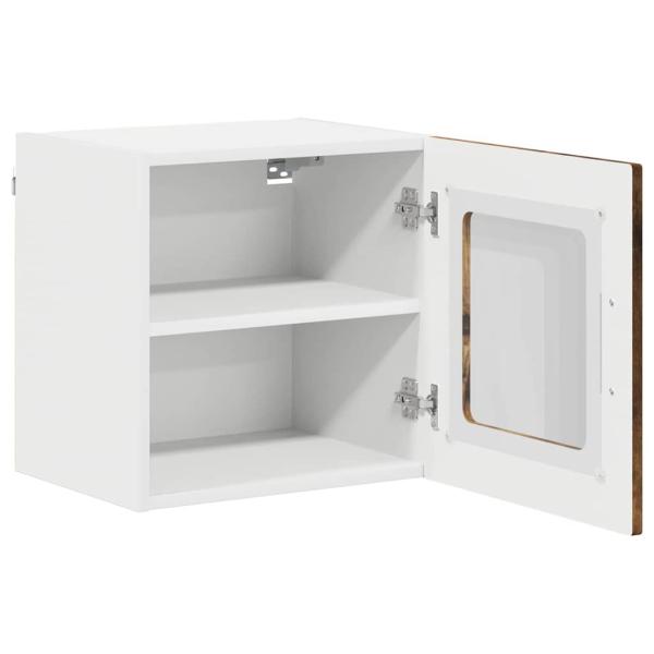 Küchenhängeschrank mit Regal Geräucherte Eiche 40 x 31 x 40 cm