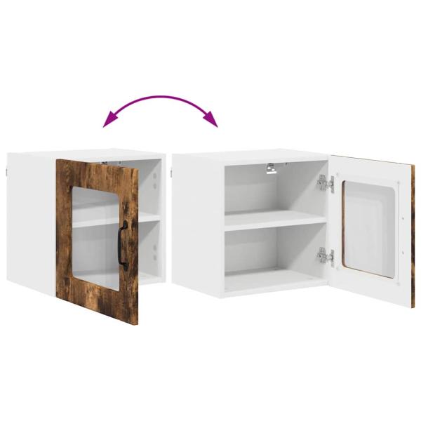 Küchenhängeschrank 2 pcs Geräucherte Eiche 40 x 31 x 40 cm
