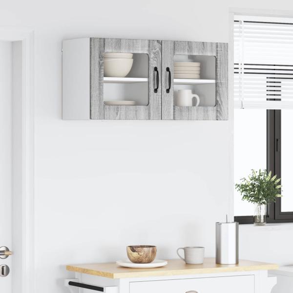 Küchenhängeschrank 2 pcs Graues Sonoma 40 x 31 x 40 cm