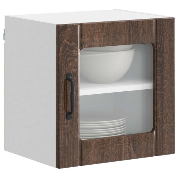 ARDEBO.de - Küchenhängeschrank 2 pcs Braun Eichen-Optik 40 x 31 x 40 cm
