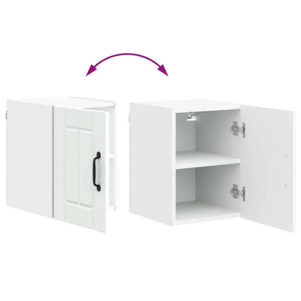 Küchenhängeschrank mit Regal Weiß 30 x 31 x 40 cm Holzwerkstoff