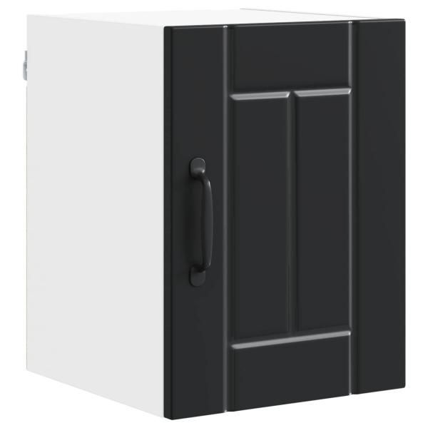 Wandschrank LUCCA 2 stk. Schwarz Holzwerkstoff
