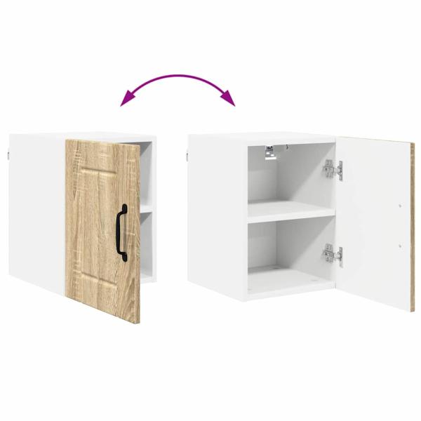 Küchenhängeschrank mit Regal 2 pcs Sonoma-Eiche 30 x 31 x 40 cm