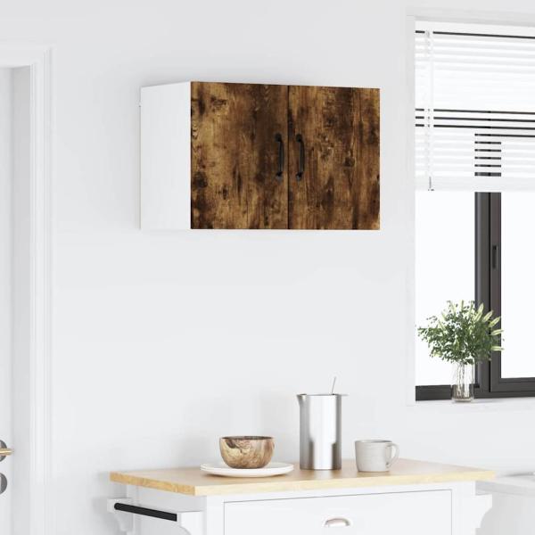 Küchenhängeschrank mit Regal Geräucherte Eiche 30 x 31 x 40 cm