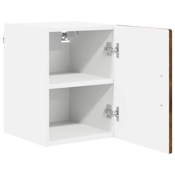 Küchenhängeschrank mit Regal Geräucherte Eiche 30 x 31 x 40 cm