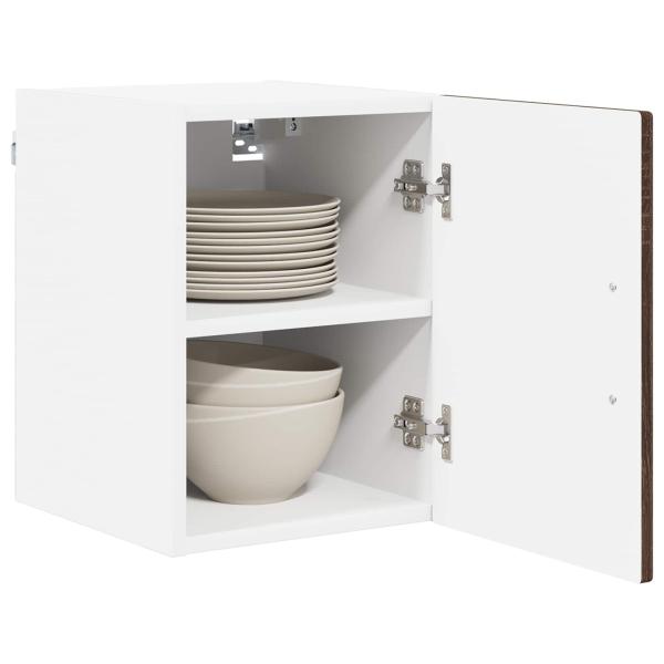 Wandschrank LUCCA 2 stk. Brauneiche Holzwerkstoff