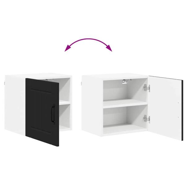 Küchenhängeschrank 2 pcs Schwarz 40 x 31 x 40 cm Holzwerkstoff