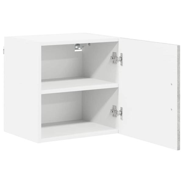 Küchenhängeschrank mit Regal 2 pcs Beton Grau 40 x 31 x 40 cm