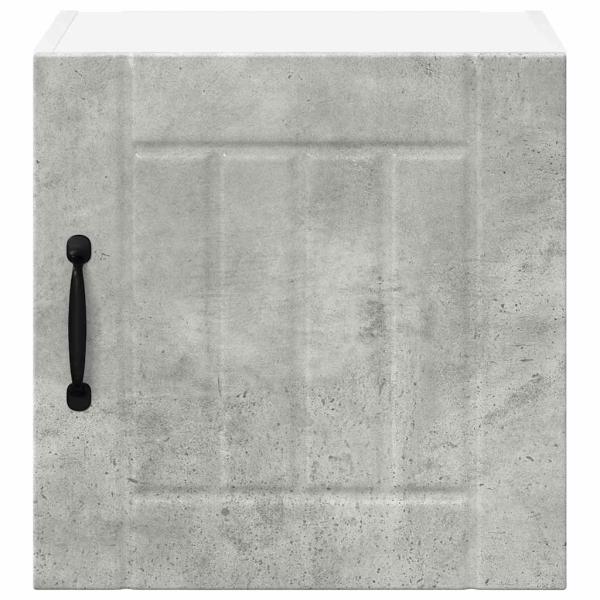 Küchenhängeschrank mit Regal 2 pcs Beton Grau 40 x 31 x 40 cm