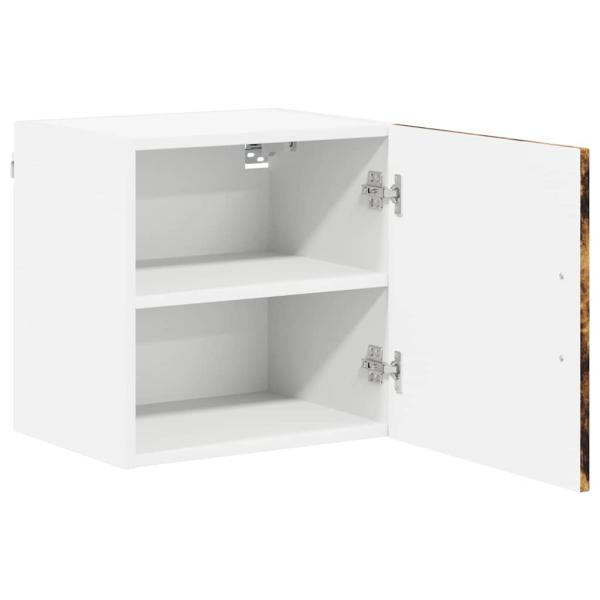 Küchenhängeschrank mit Regal Geräucherte Eiche 40 x 31 x 40 cm