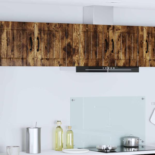 ARDEBO.de - Wandschrank LUCCA 2 stk. Geräucherte Eiche Holzwerkstoff