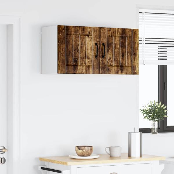 Wandschrank LUCCA 2 stk. Geräucherte Eiche Holzwerkstoff
